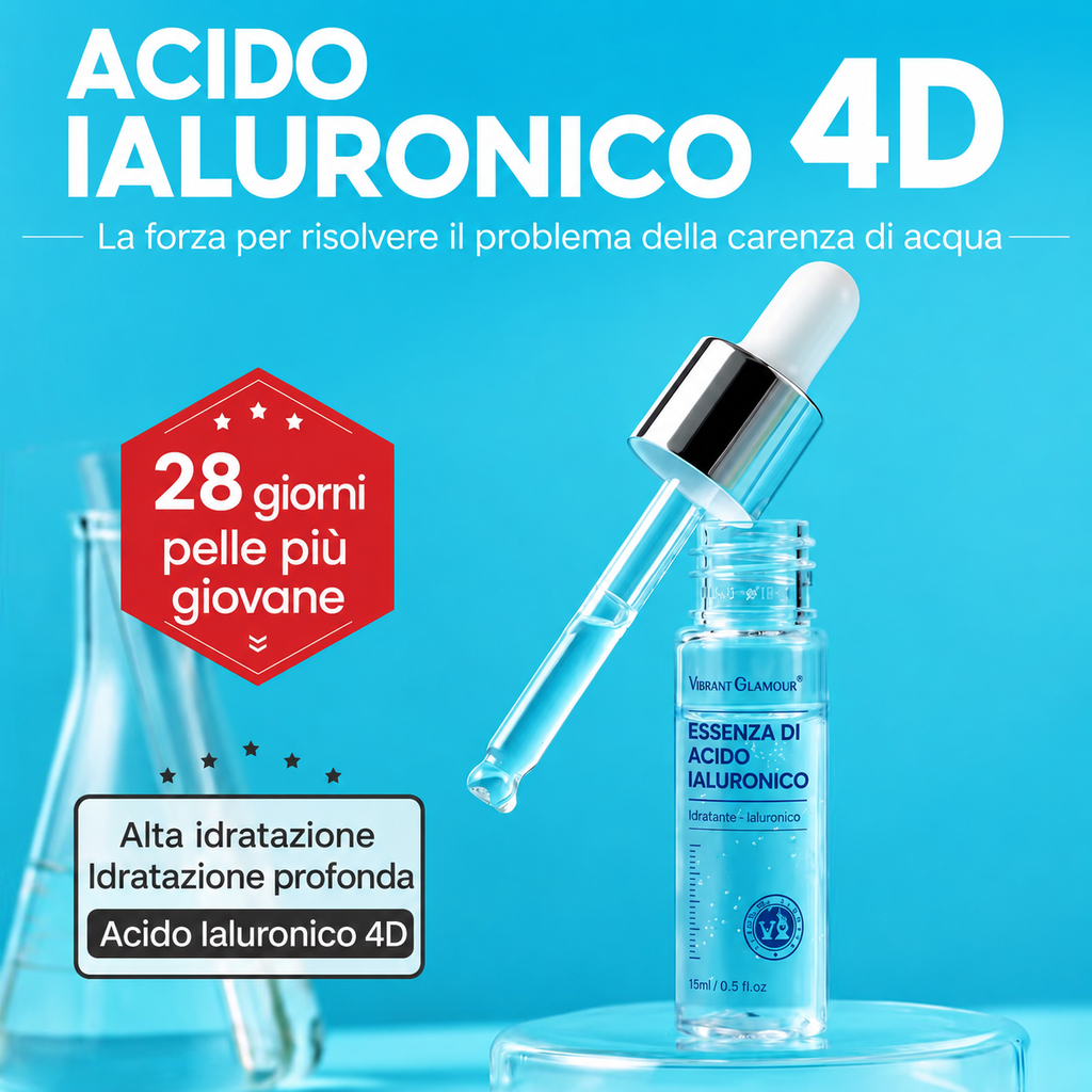 Siero Acido Ialuronico 4D – Idratazione Intensa e Pelle Radiosa