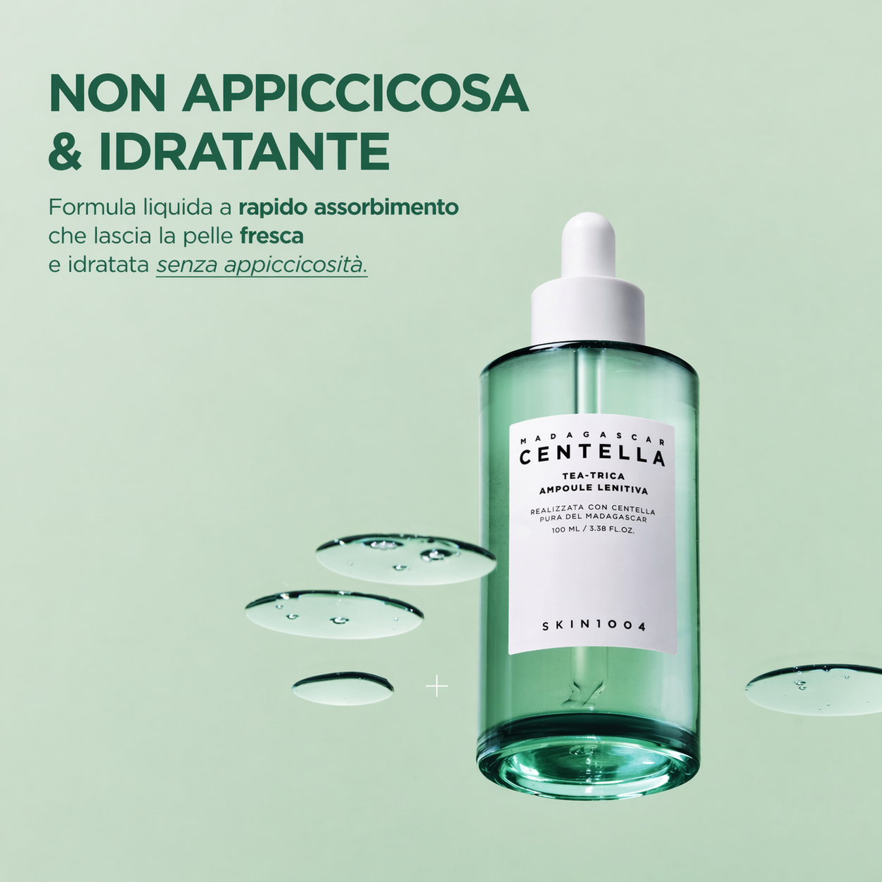 Siero™ viso anti imperfezioni,sebo regolatore e linitivo ; base Centella e tea tree per pelli a: tendenza acneica,sensibili e grasse “100ml”