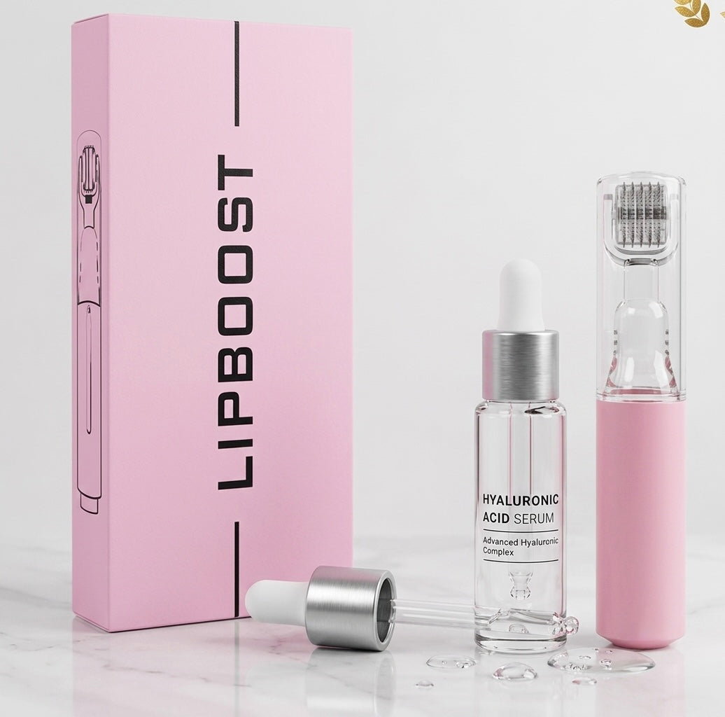 LipBoost™ Pro Roller – Applicatore Microneedling per Labbra Voluminose