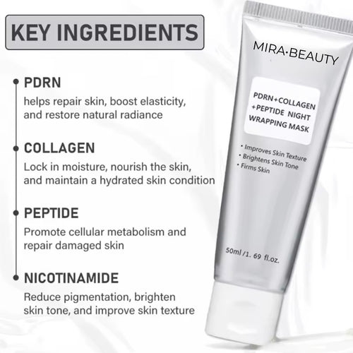 PDRN Collagen Night Mask – Trattamento Notturno Rigenerante Effetto Pelle luminosa 50g